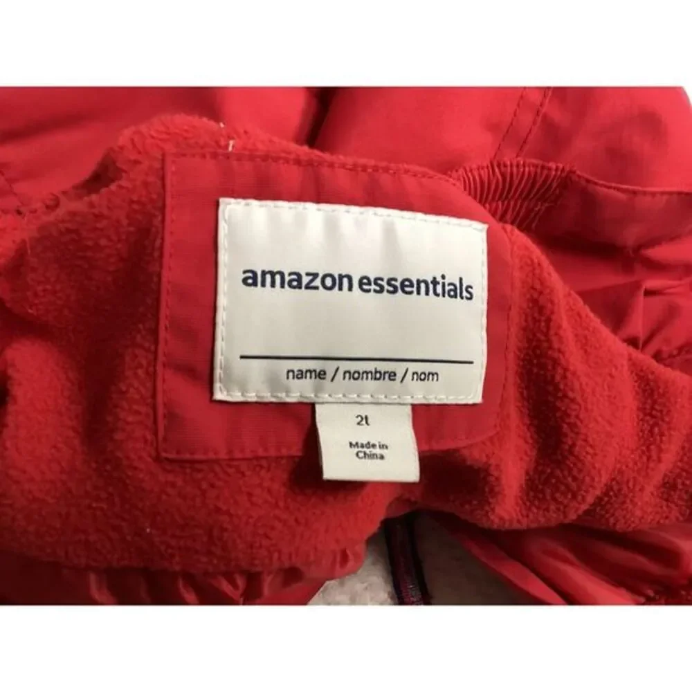 Amazon‎ Kids Red Snow Bib Overalls Ski Pants 2T Insulated Snowsuit Waterproof